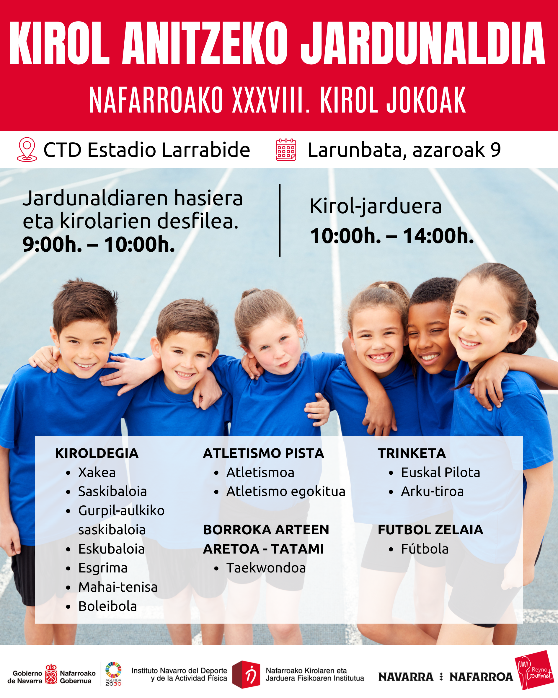 INDAF - Jornada Multideporte de los XXXVIII Juegos Deportivos de Navarra (9 de noviembre, Larrabide)